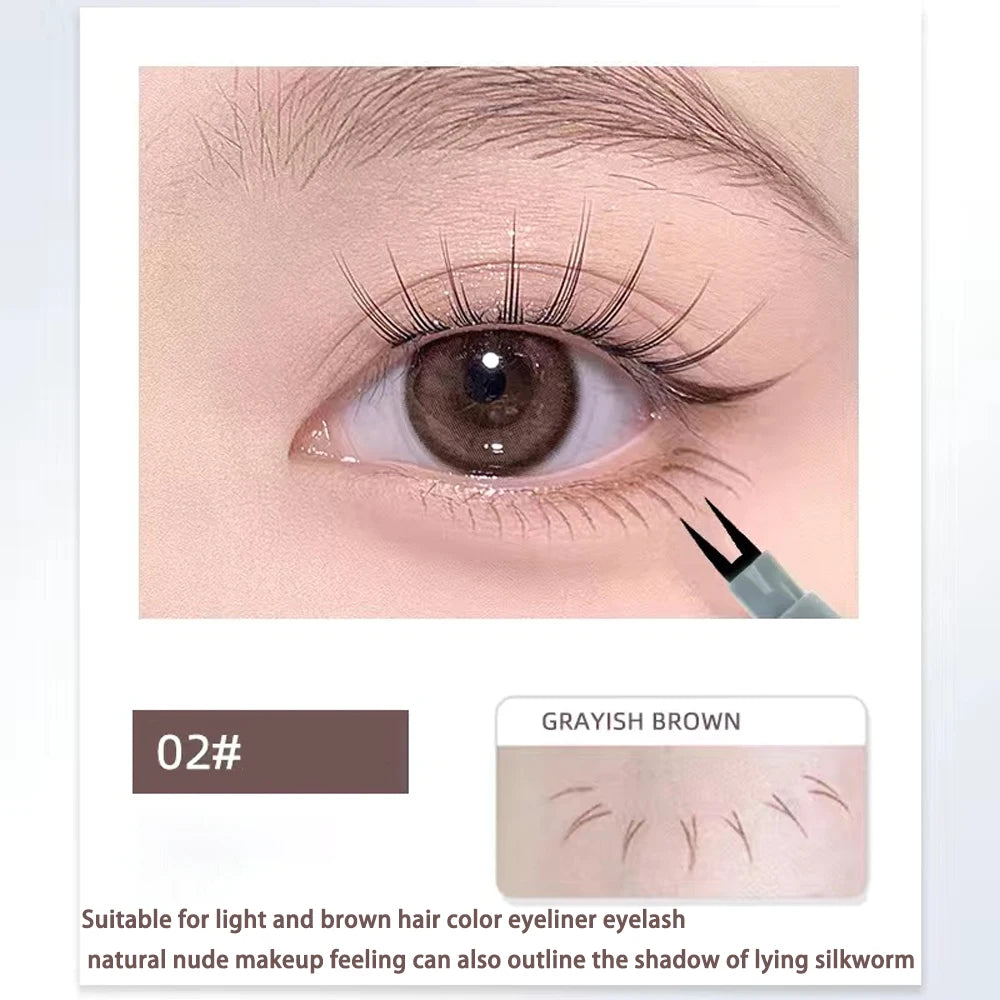 Dual-Tip Eyeliner Pen – Waterproof, Smudge-Proof & Ultra-Fine