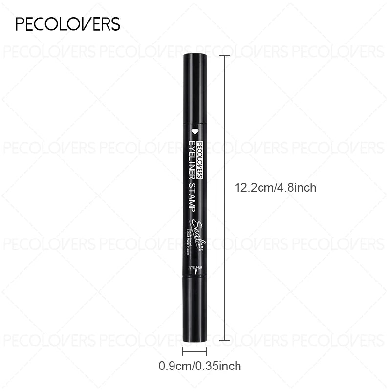 Double-Ended Eyeliner with Star, Heart & Moon Stamp – Waterproof, Beginner-Friendly