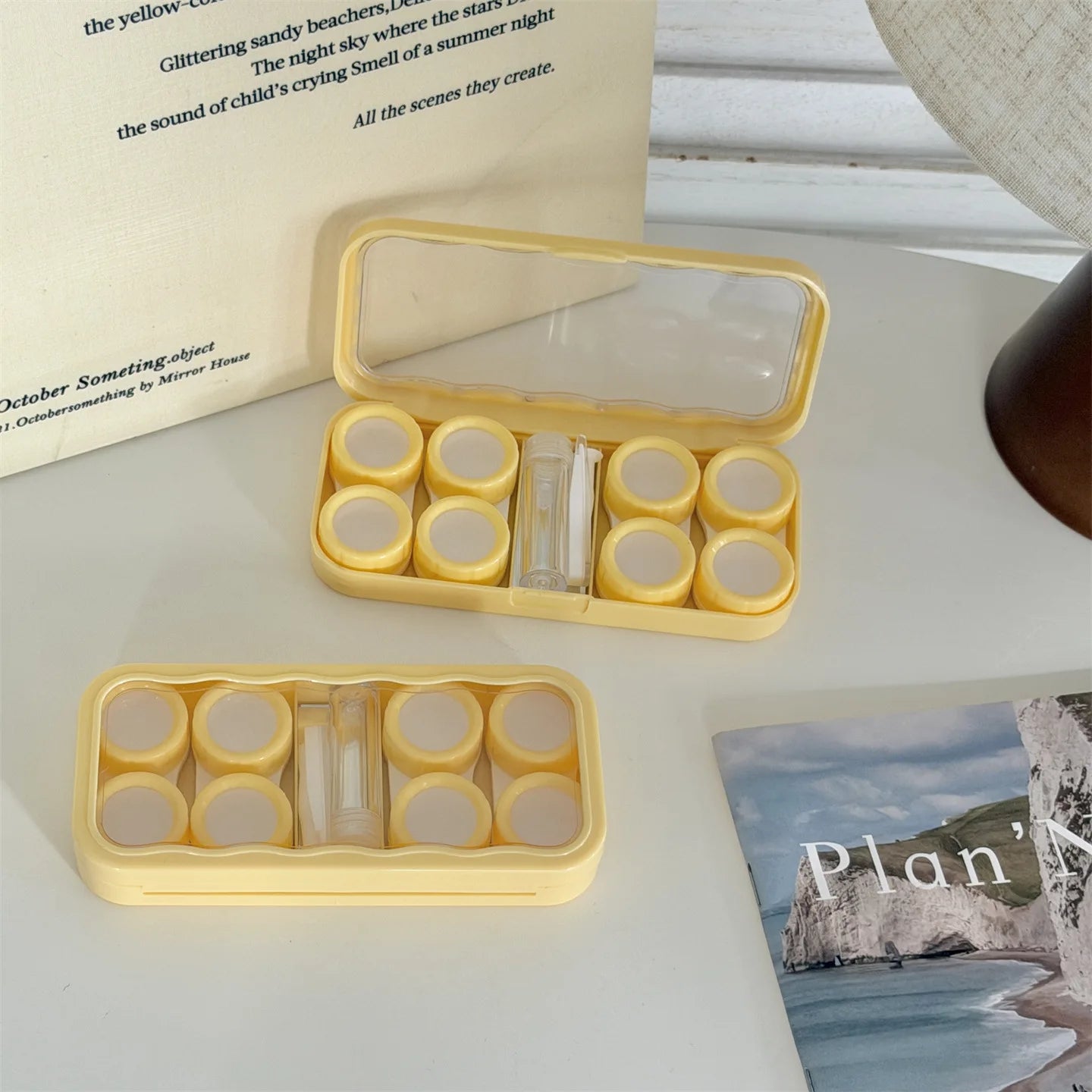 Large-Capacity Contact Lens Storage Case – Retro Morandi Colors