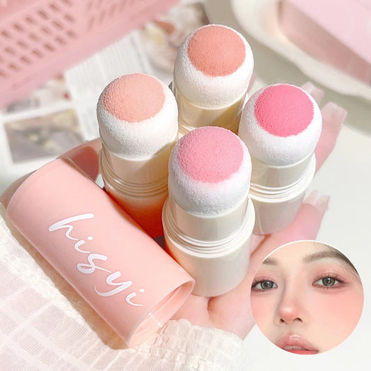 HISYI Yunrou Soft Fog Blush Stick – Korean Style, Brightening, Dual-Use for Lips & Cheeks