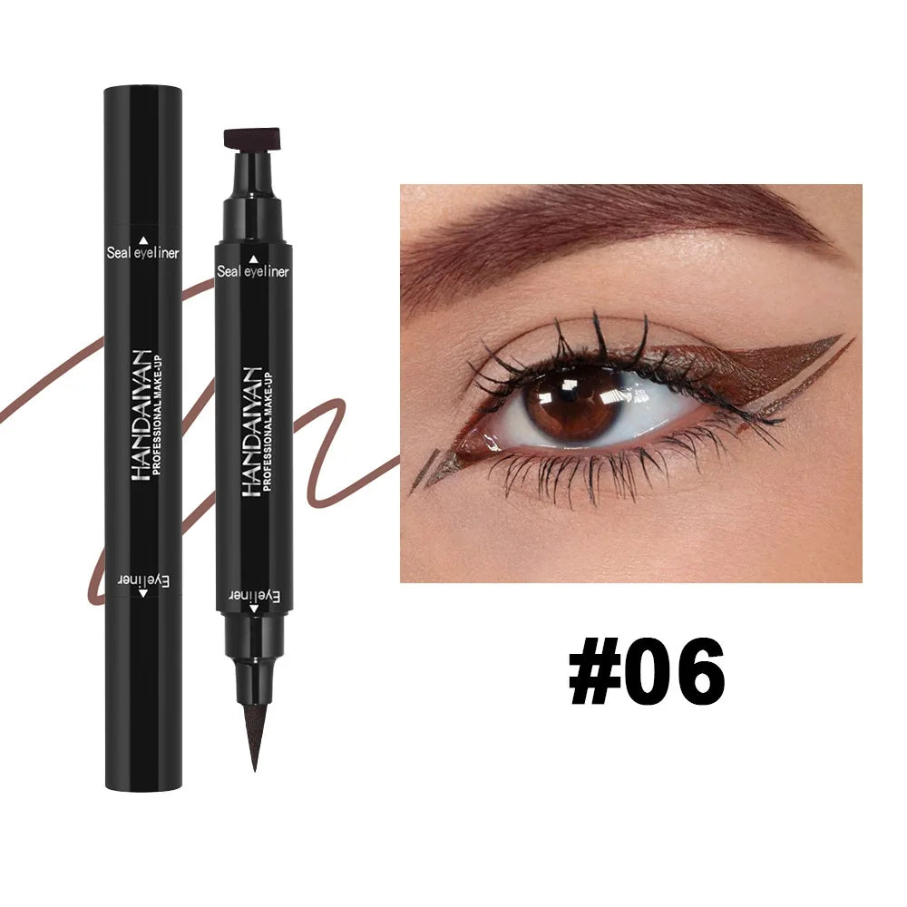 Colorful Dual-Ended Liquid Eyeliner Stamp – Waterproof, Quick-Dry & Long-Lasting