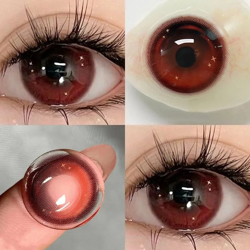 JeweLens Galaxy Colored Contact Lenses – Bling Cosplay Circle Lenses, Yearly Wear with Box