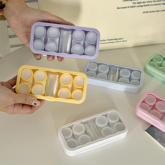 Large-Capacity Contact Lens Storage Case – Retro Morandi Colors