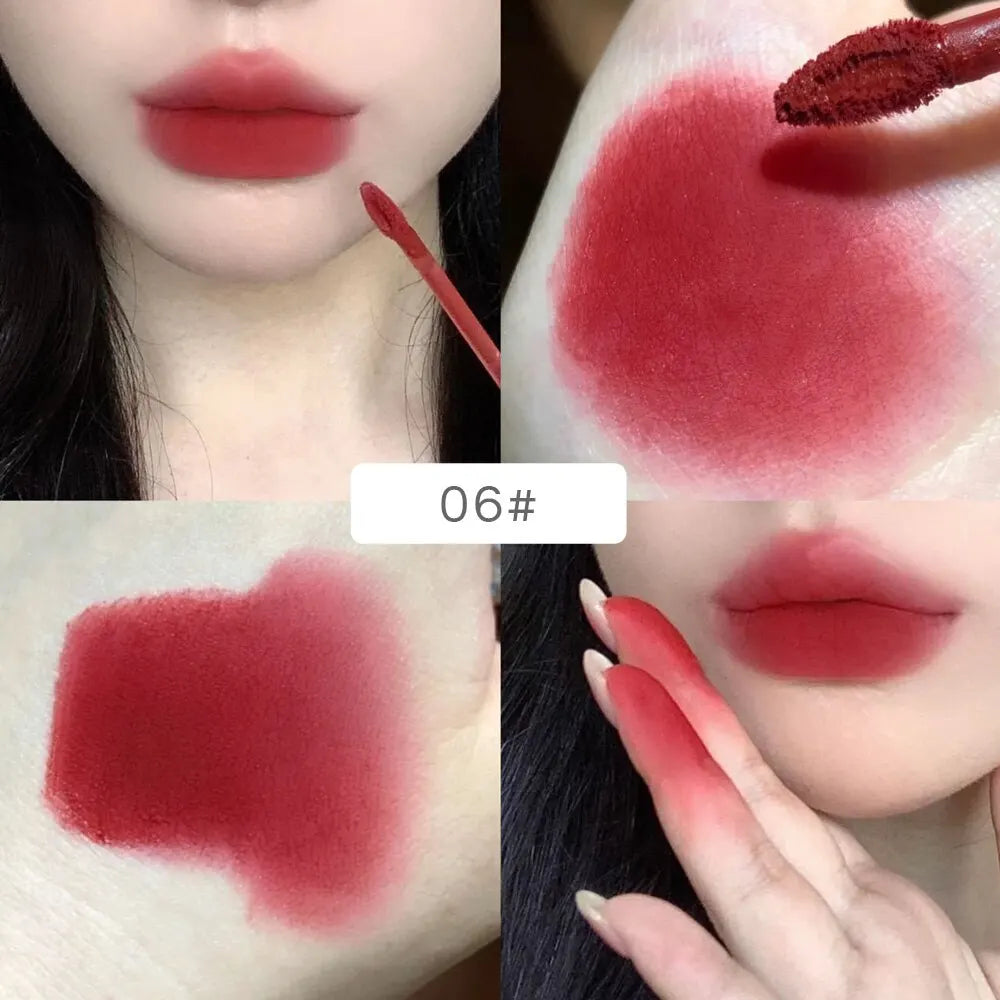 Gege Bear Rabbit Lip Glaze – Matte Velvet Lip Clay, Long-Lasting & Non-Drying