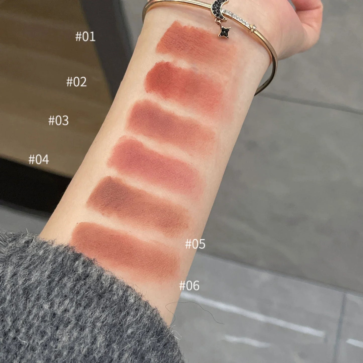 Cute Bear Keychain Matte Lip Mud – Velvet Lip Glaze, Long-Lasting Lip Tint for Women