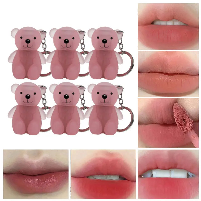 Art Value Bear Velvet Lip Clay – Matte Finish with Silky Lip Glaze, Long-Lasting