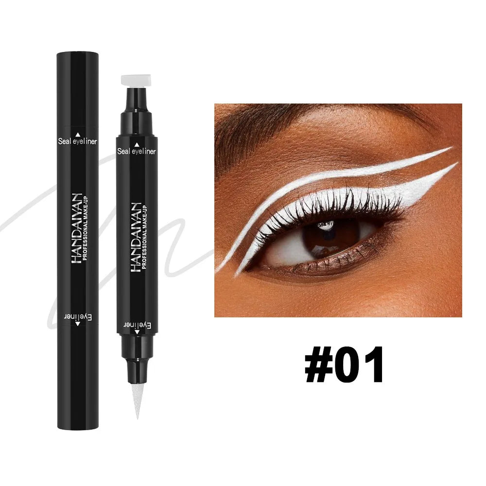 Colorful Dual-Ended Liquid Eyeliner Stamp – Waterproof, Quick-Dry & Long-Lasting