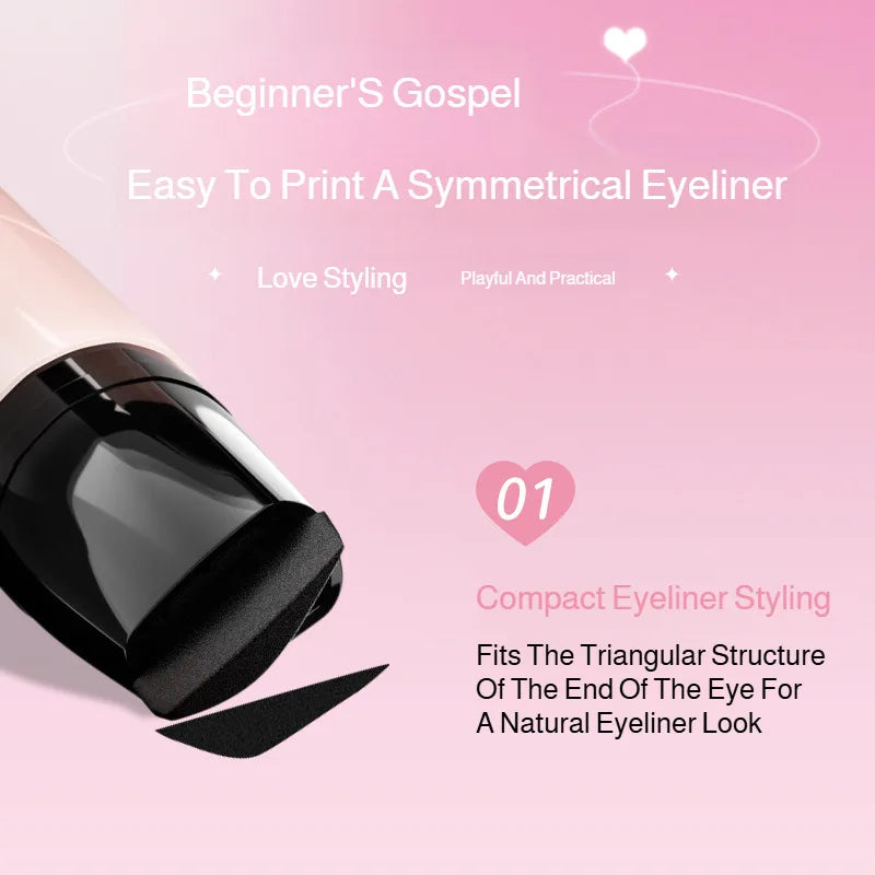 Double-Ended Eyeliner Stamp for Beginners – Waterproof, Sweat-Proof & Smudge-Proof