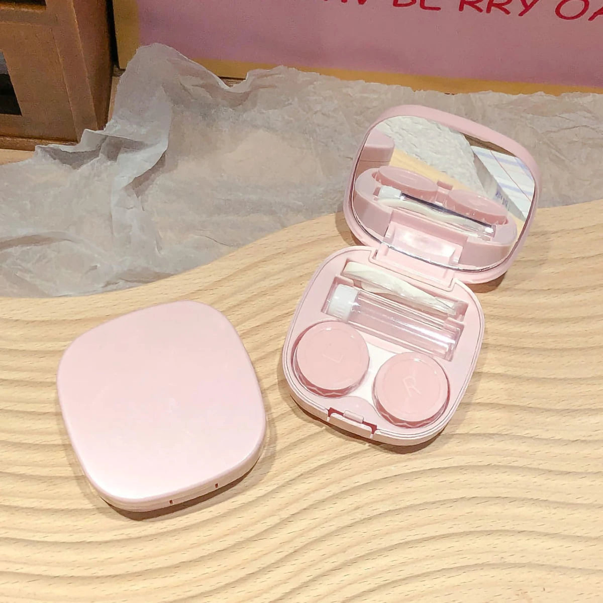 Macaroon Contact Lens Case – Compact & Stylish Storage Box