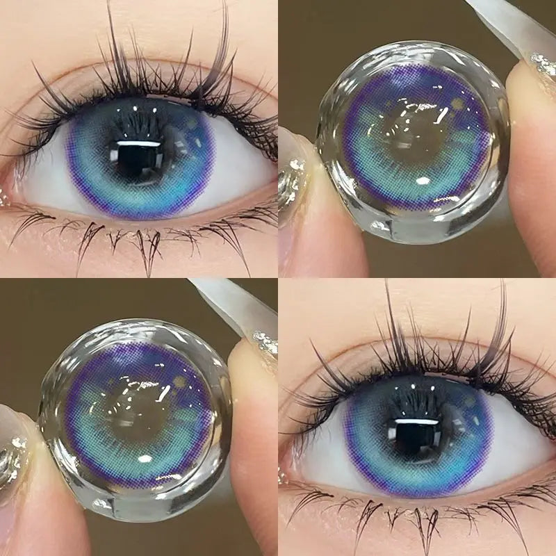 JeweLens Galaxy Colored Contact Lenses – Bling Cosplay Circle Lenses, Yearly Wear with Box