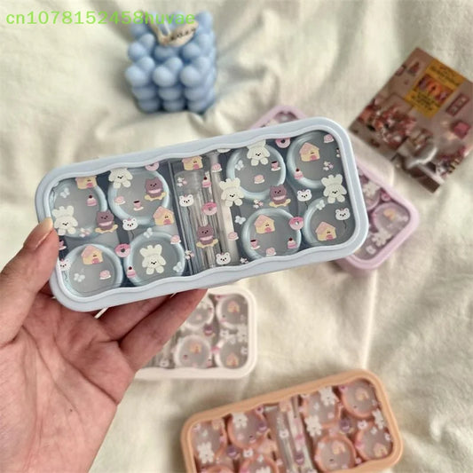 Contact Lens Case Set with Mirror – Bear & Dog Design